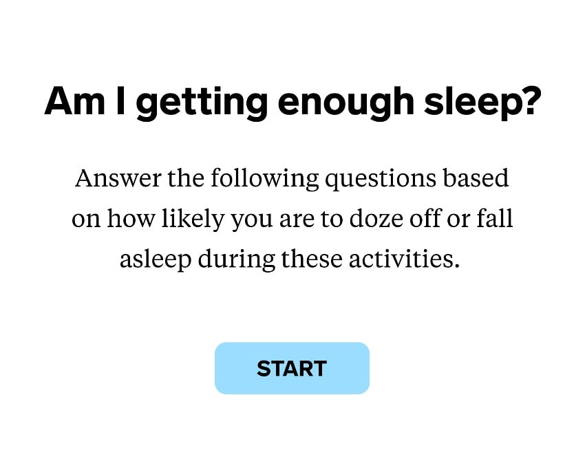 Sleep quiz
