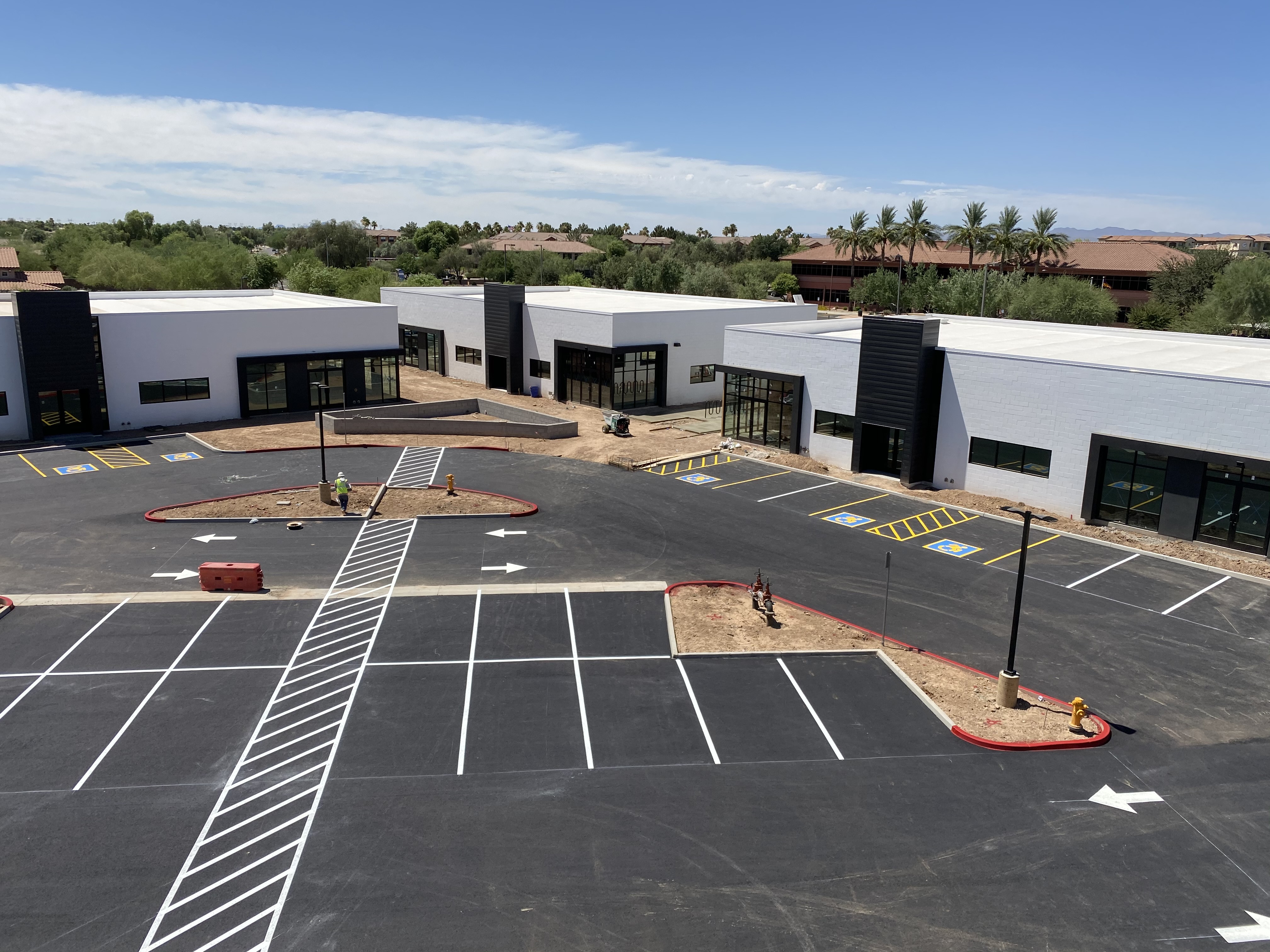 the bridge at camelback , phoenix arizona office leasing, colliers, available space, second floor view, elevator connecting to parking