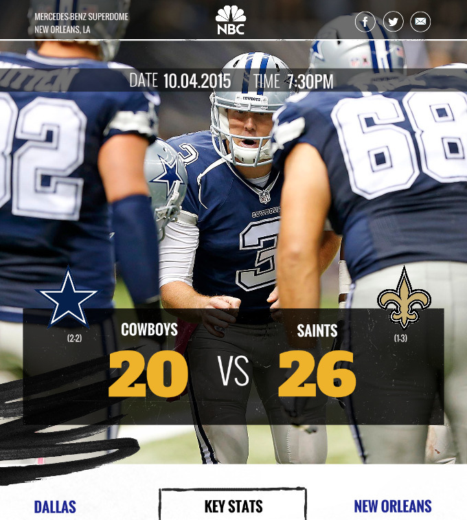 Saints vs. Cowboys