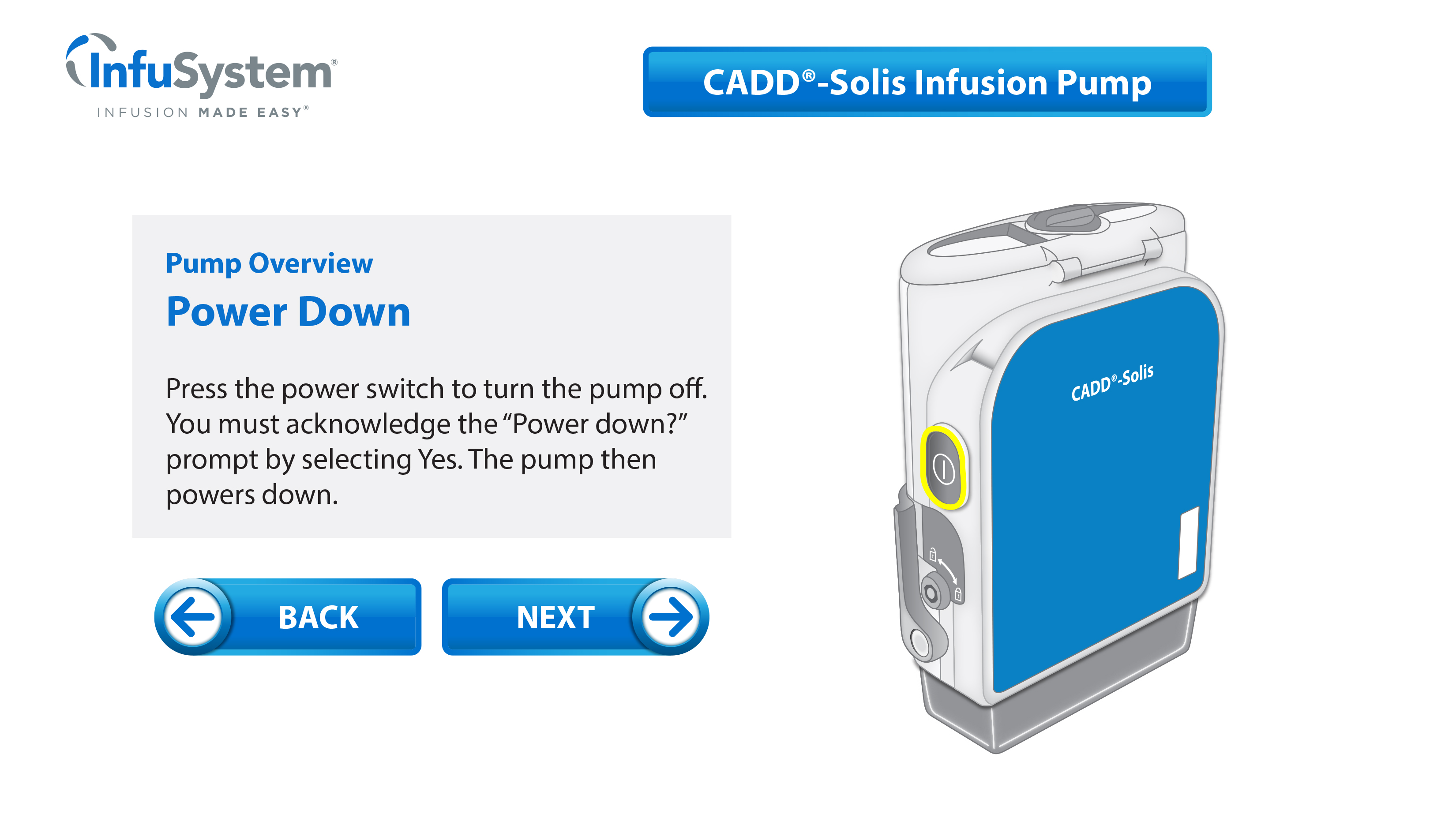 CADD Solis Pump Tour