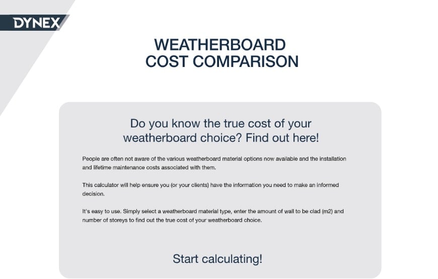 Palliside Cladding Calculator â€“ Tablet Weatherboard Cladding Cost