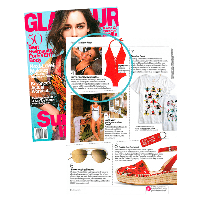 Ashley Graham x swimsuitsforall Collection swimwear, plus size swimwear