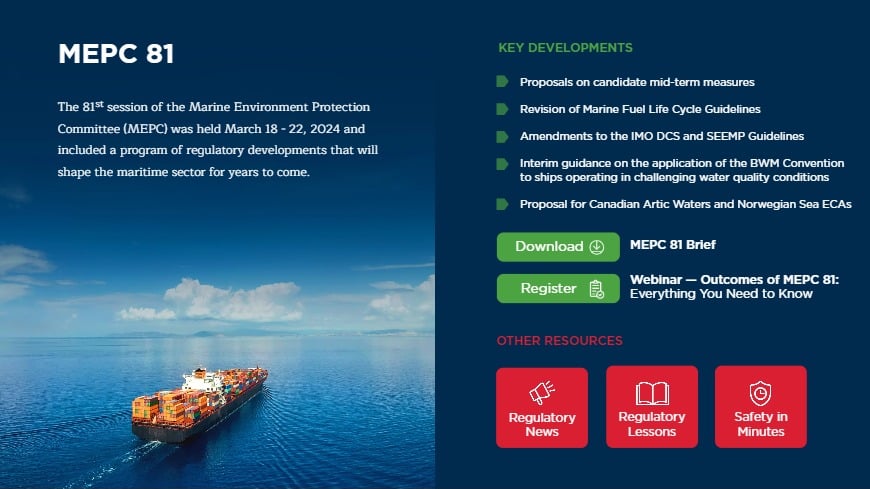 MEPC 81 - Summary Page