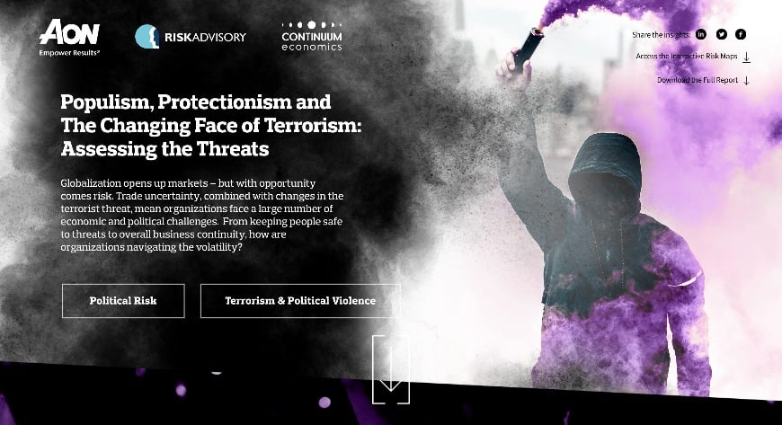 Political Risk, Terrorism and Political Violence Maps - 2019 | Aon