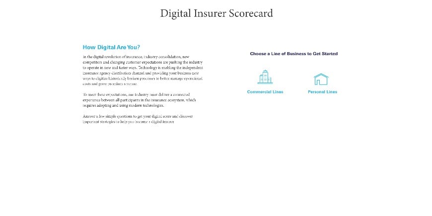 Digital Insurer Scorecard IVANS Digital Insurer Scorecard