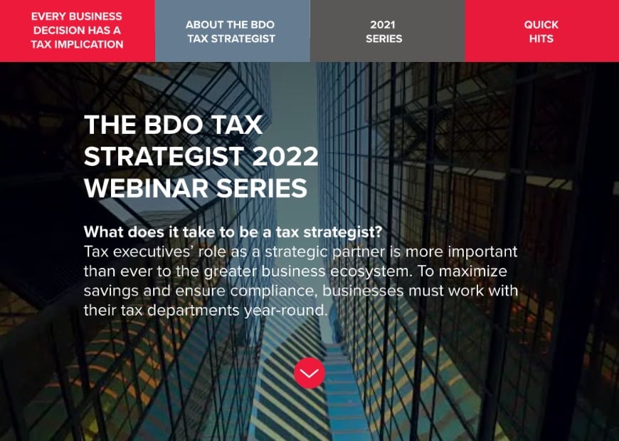 2022 Tax Strategist inar Series