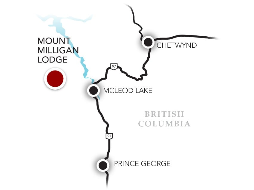 MAP MOUNT MILLIGAN
