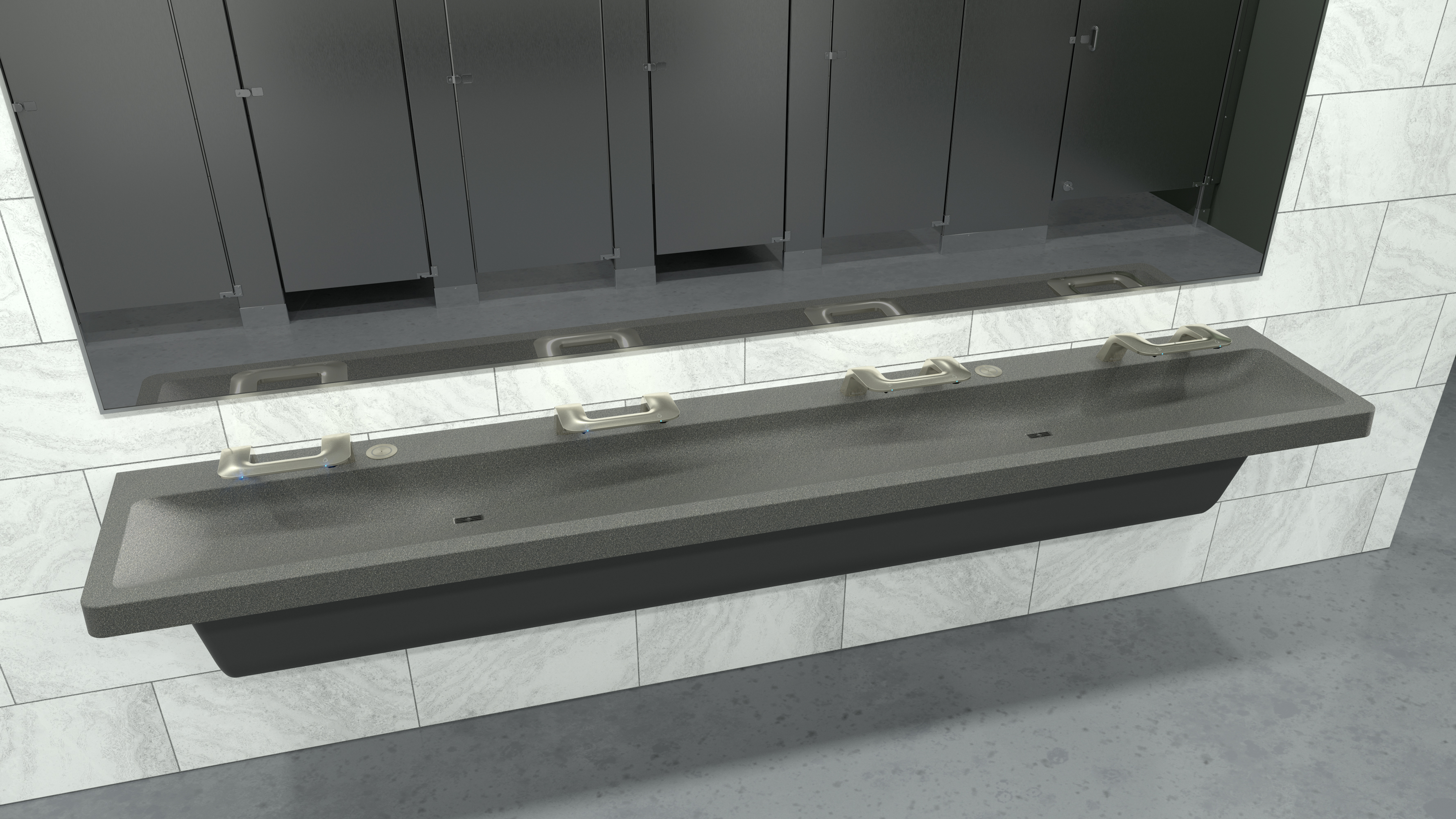 Four Station Lavatory System - Bradley Corp