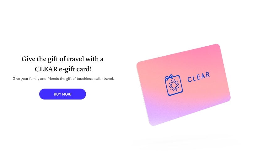 Gift Card Splash Page