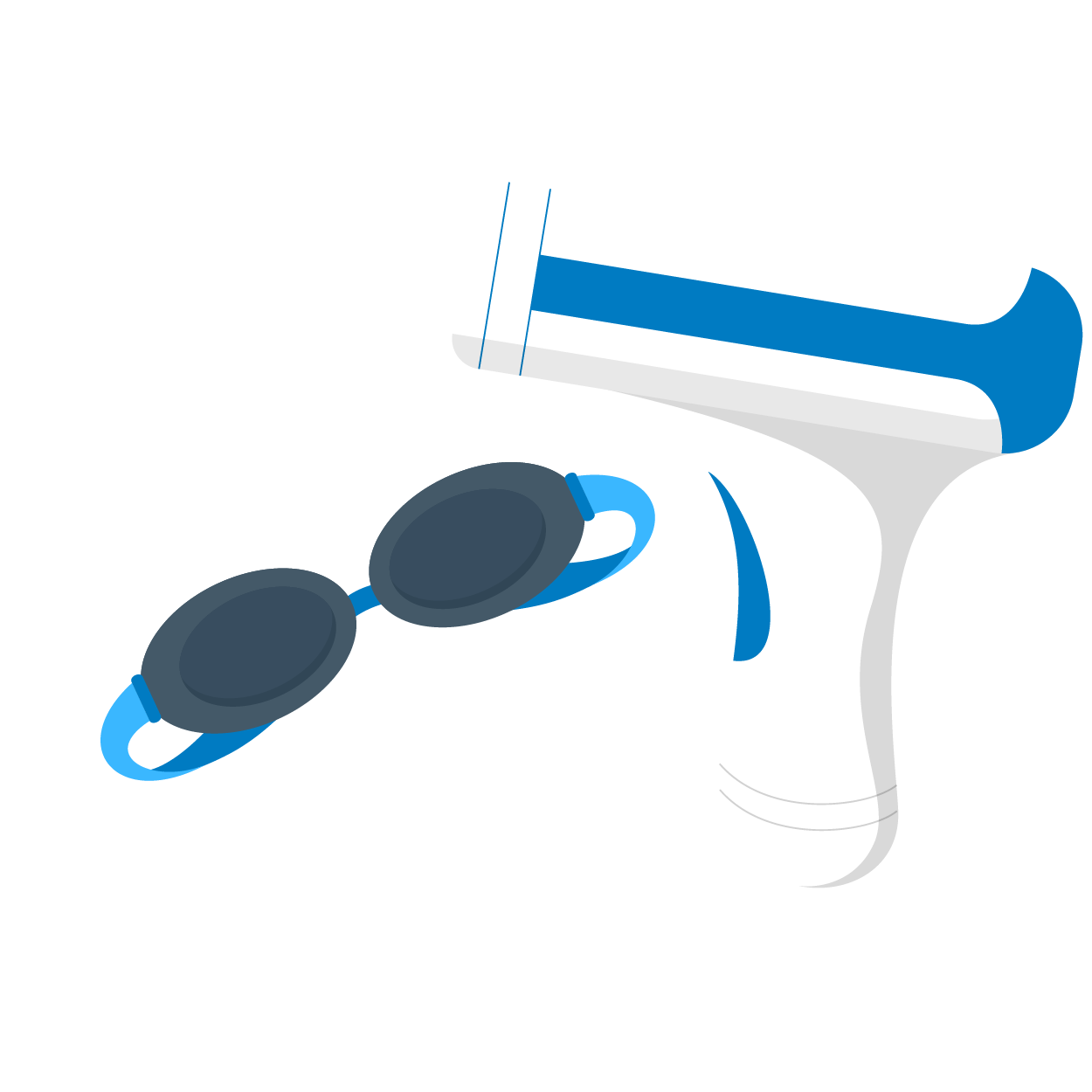 skin laser and goggles