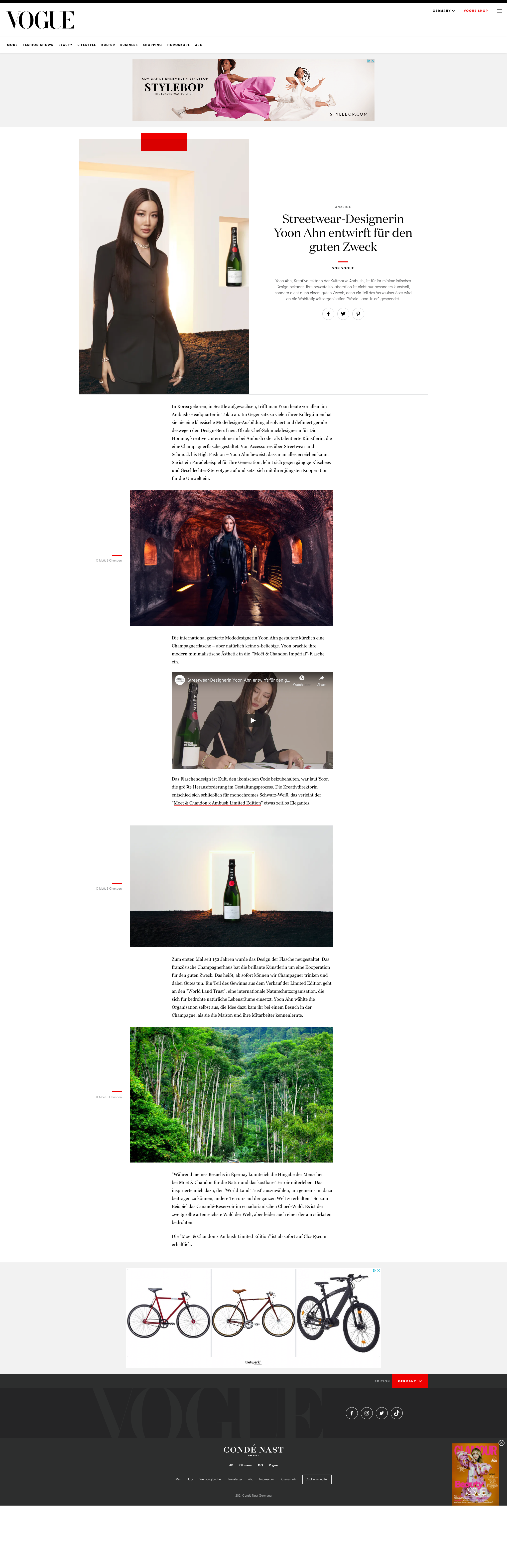 Streetwear Designerin Yoon Ahn Entwirft Fur Den Guten Zweck Vogue Germany