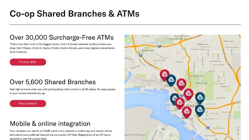 SHARED BRANCH ATM LOCATOR intelligence overview
