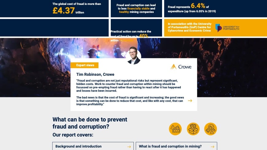 Fraud and Corruption in Mining Fraud and Corruption in Mining