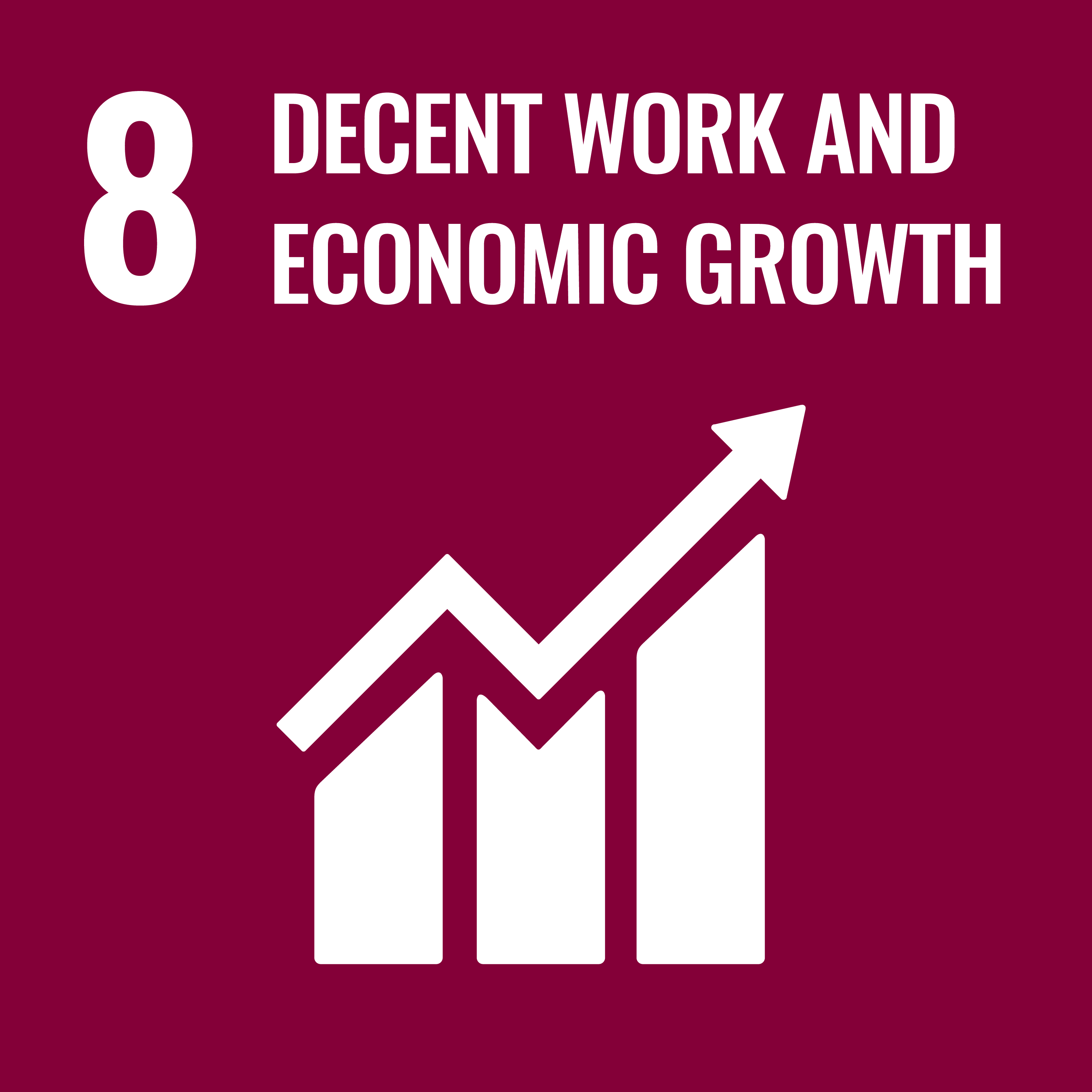 decent work and economic growth graphic
