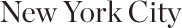New York City