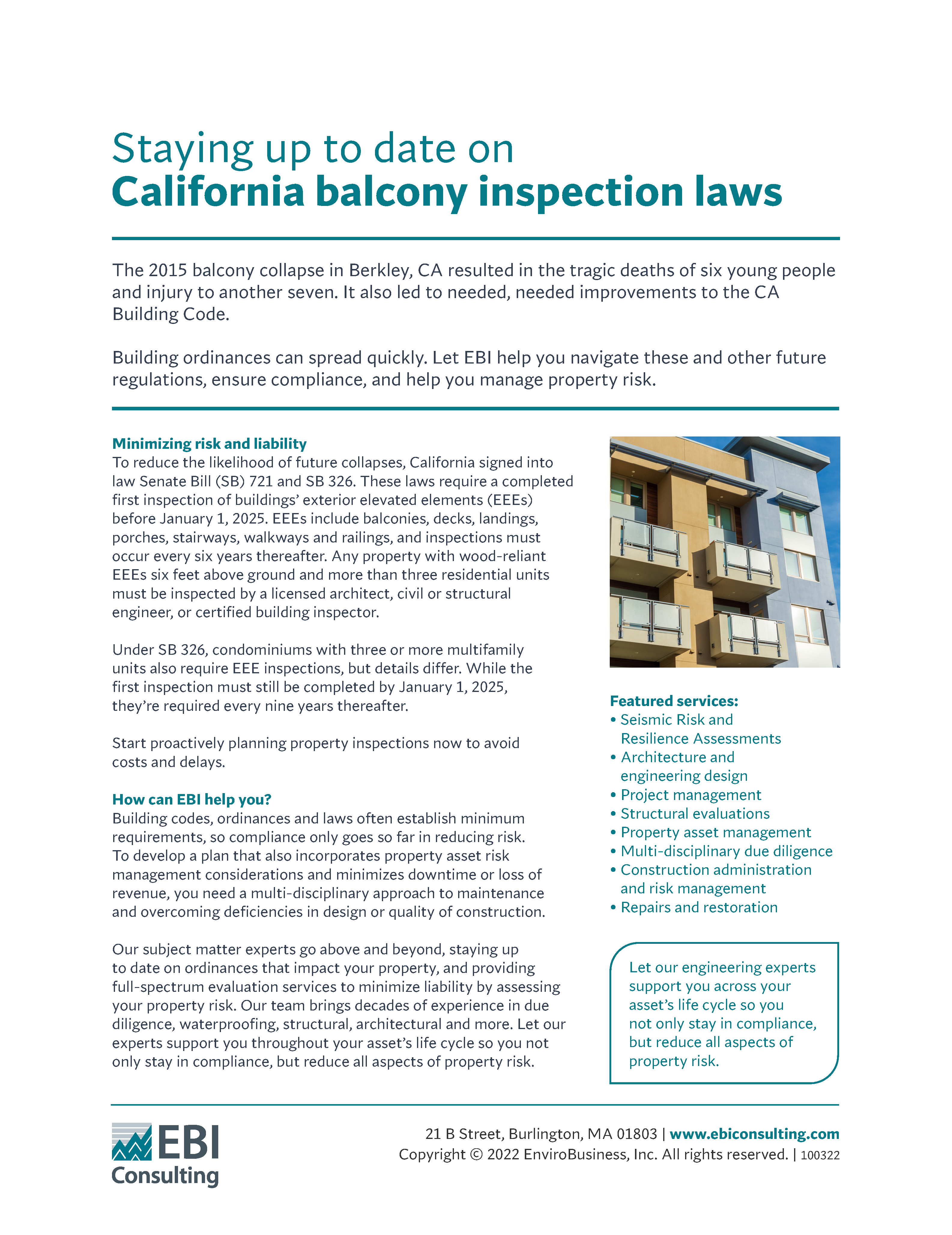 CA Balcony Ordinance Resource hub