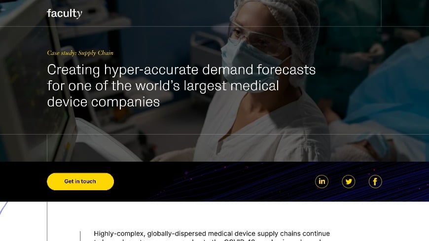 Medical device manufacturer case study