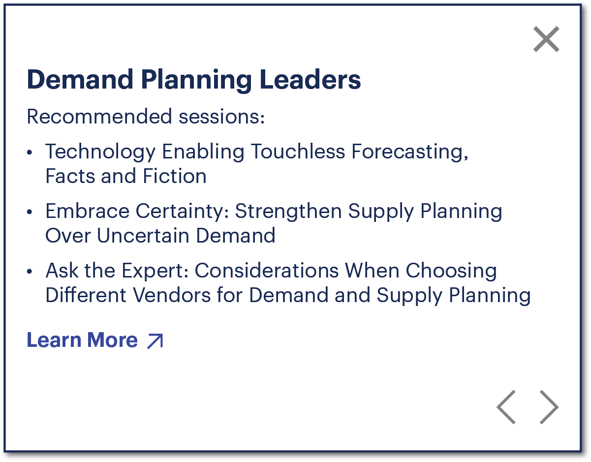 London — Gartner Supply Chain Planning Summit