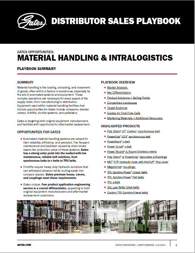 Gates Distributor Hub Material Handling