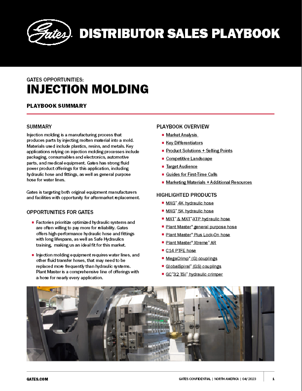 Gates Distributor Hub Injection Molding
