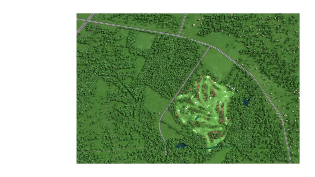 Augusta Golf Course Layout Augusta | Course Routing Map (Small Print)