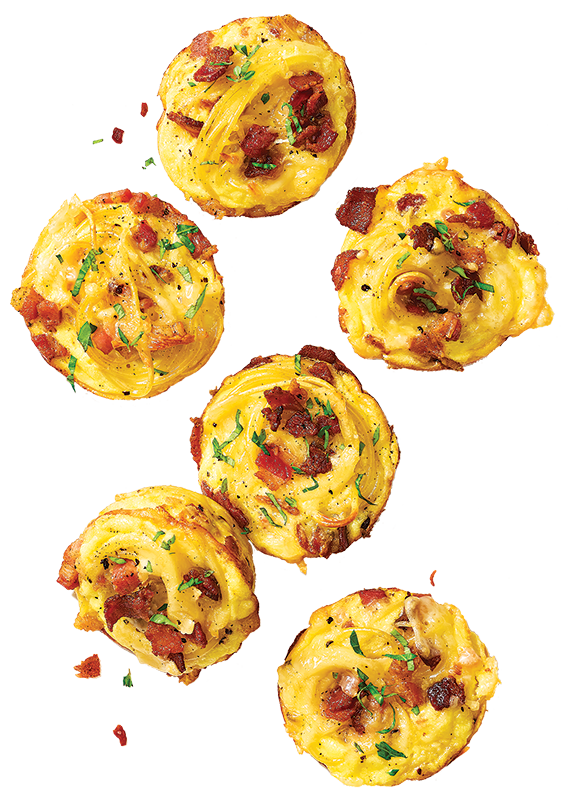 Group of 6 Breakfast Carbonara Muffins