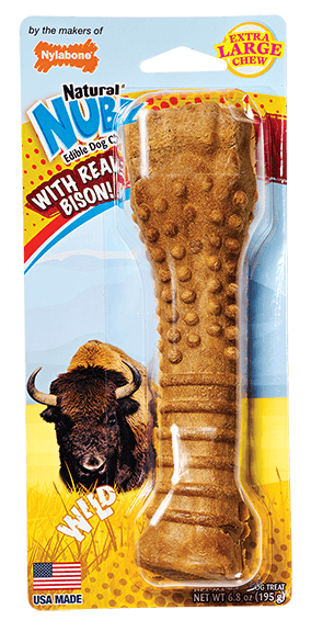 Nylabone Edibles Nubz Bison Extra Large Dog Chew