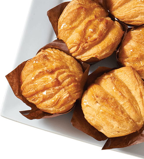 Plate of White Honey Butterflake Rolls