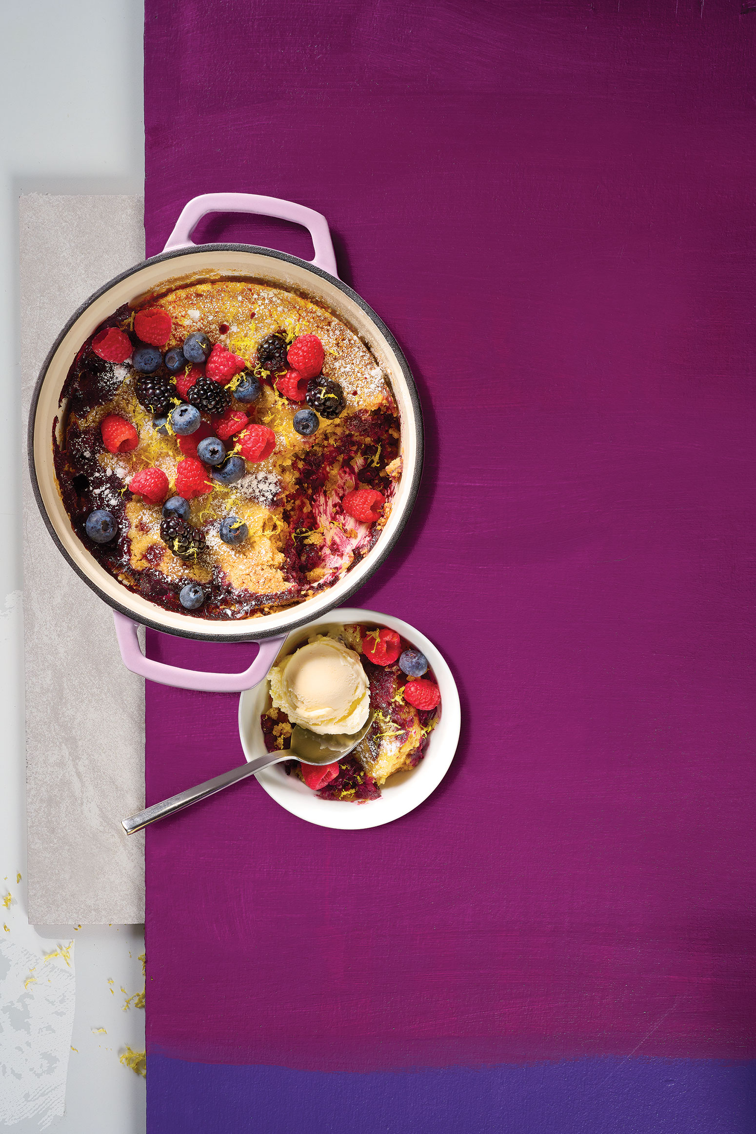 Dutch Oven Berry Dump Cake