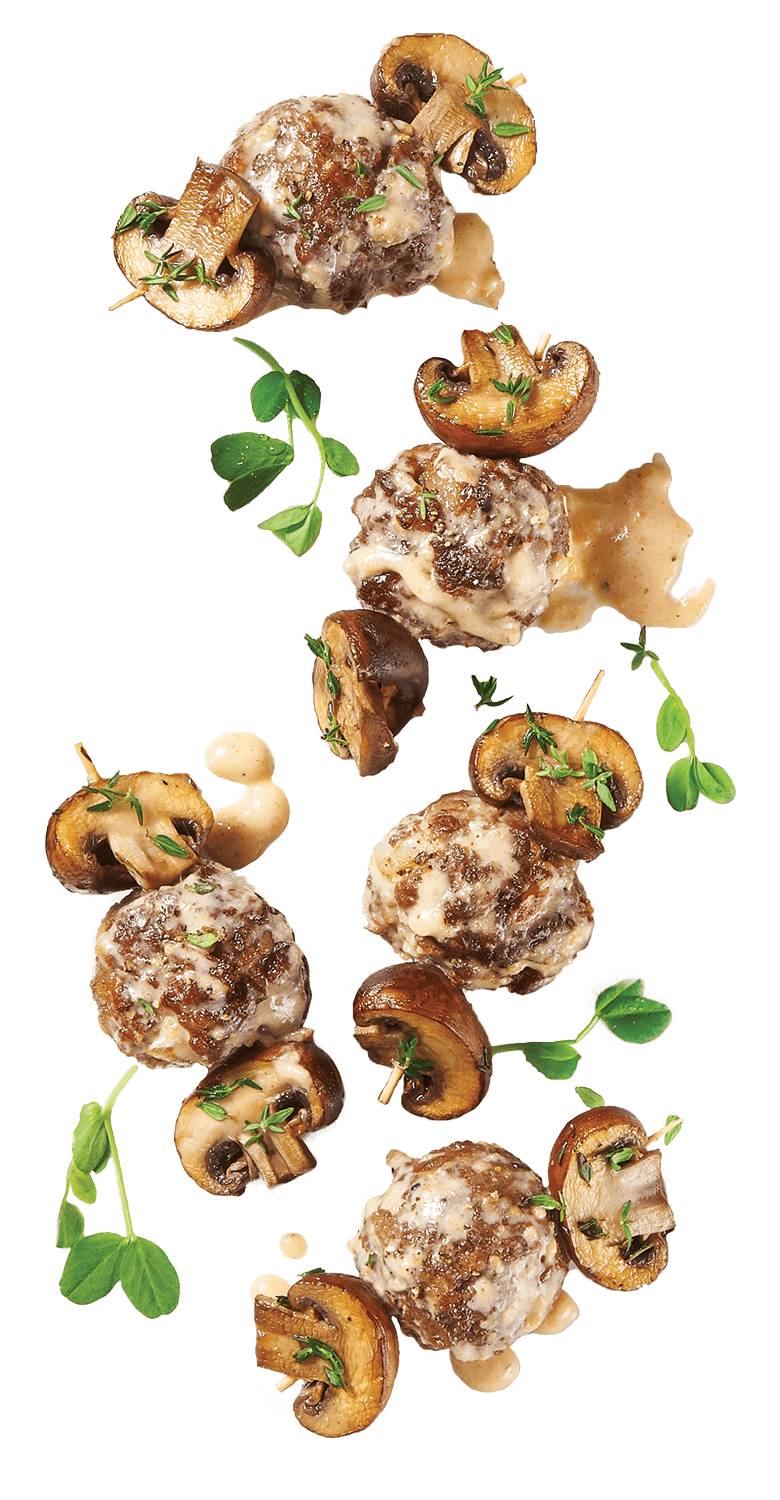 Mini Swedish Meatball Kabobs