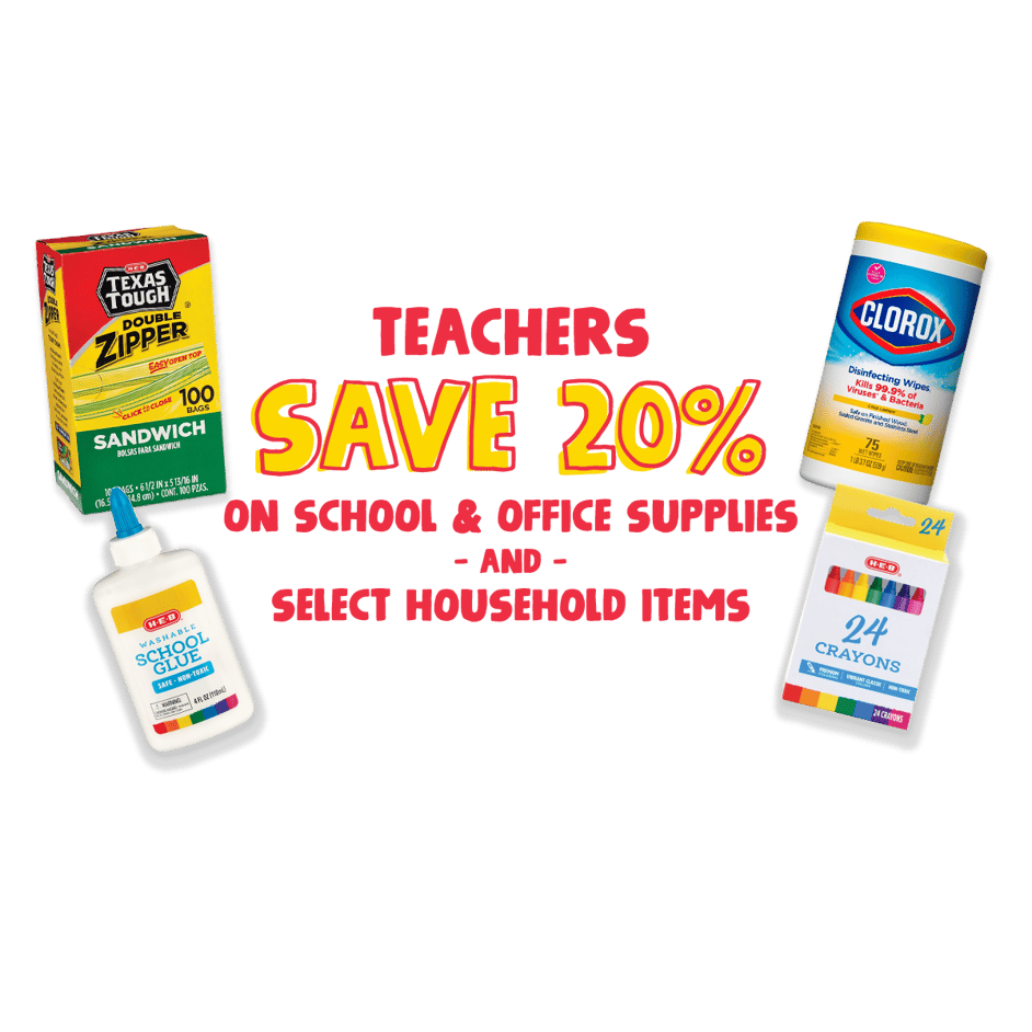 Teacher Discount At H-E-B | Sign Up By 8/27 | HEB.com