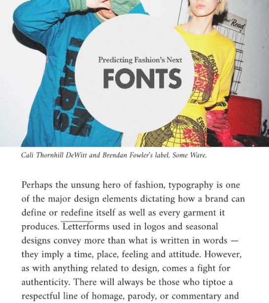 Fashion's Next Typeface Mobile 2 Predicting Fashion's Next Typefaces