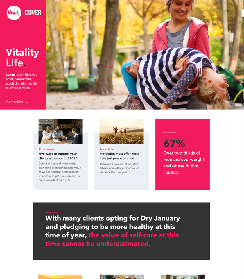 Vitality Building on Success pitch deck