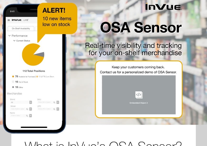 1. Introducing InVue's OSA (Awareness) On shelf availability solution