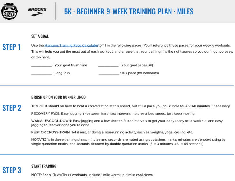 5k plan