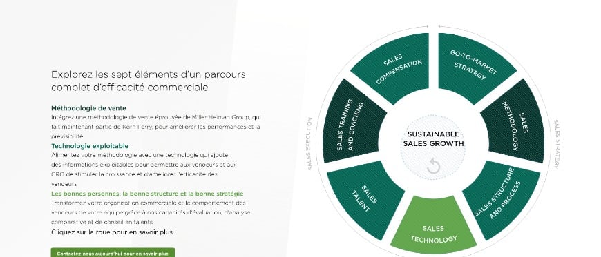 Sales Transformation Wheel - French