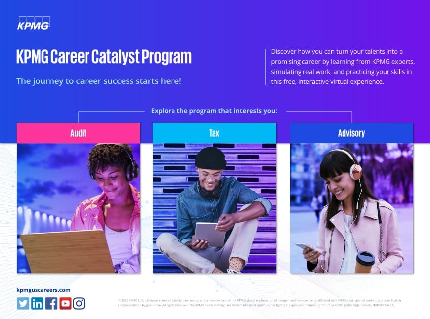 UTA Career Catalyst KPMG, Career, skills, tax, audit, advisory, talent