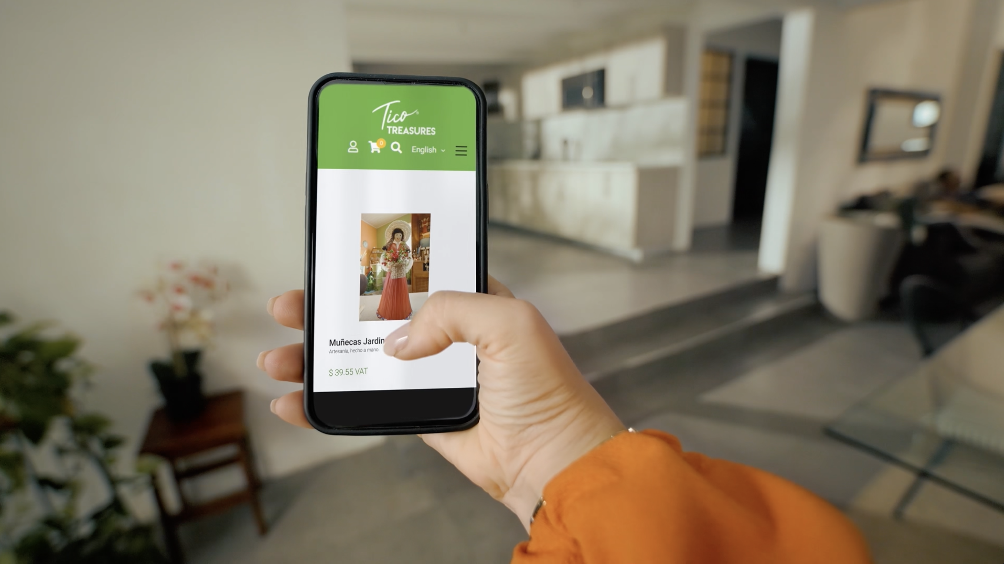 Image of Tico Treasures on mobile phone