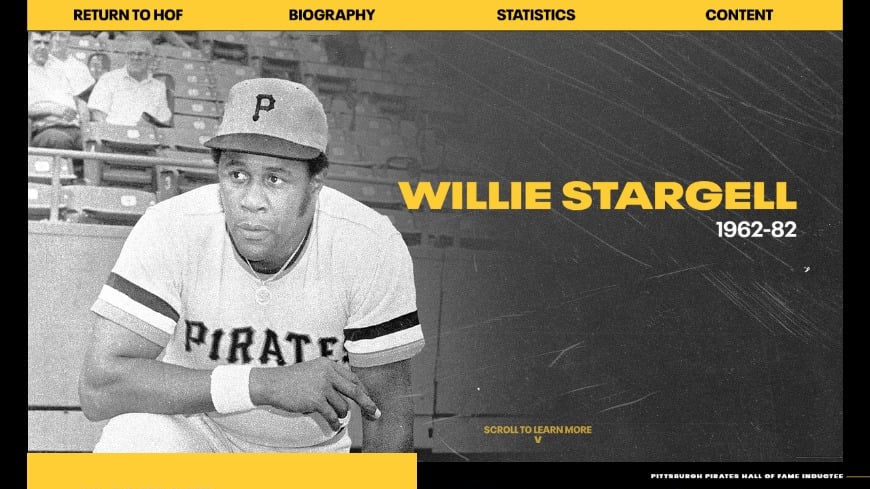 Pirates Hall of Fame - Willie Stargell