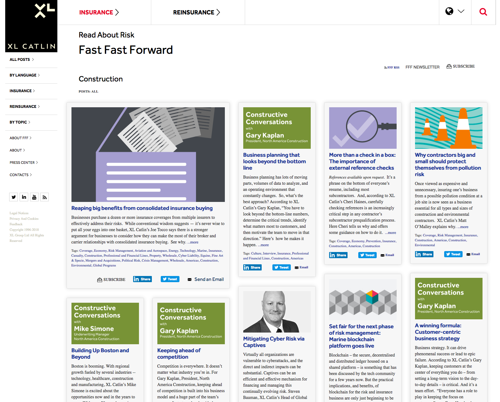 Xl catlin construction, AXA XL US East Insurance contacts