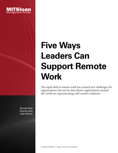 Five Ways Leaders Can Support Remote Work