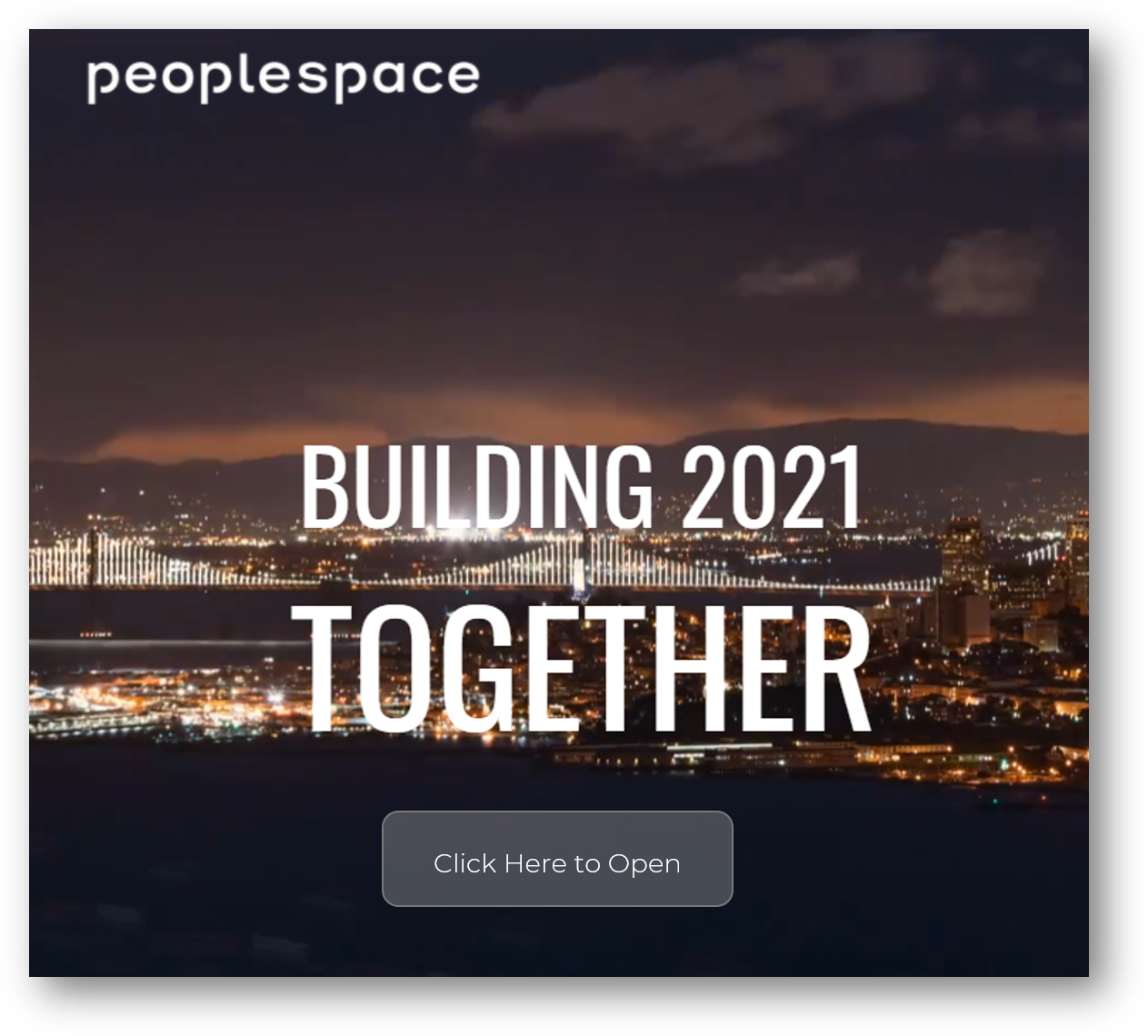 To a New Year, Building 2021 Together