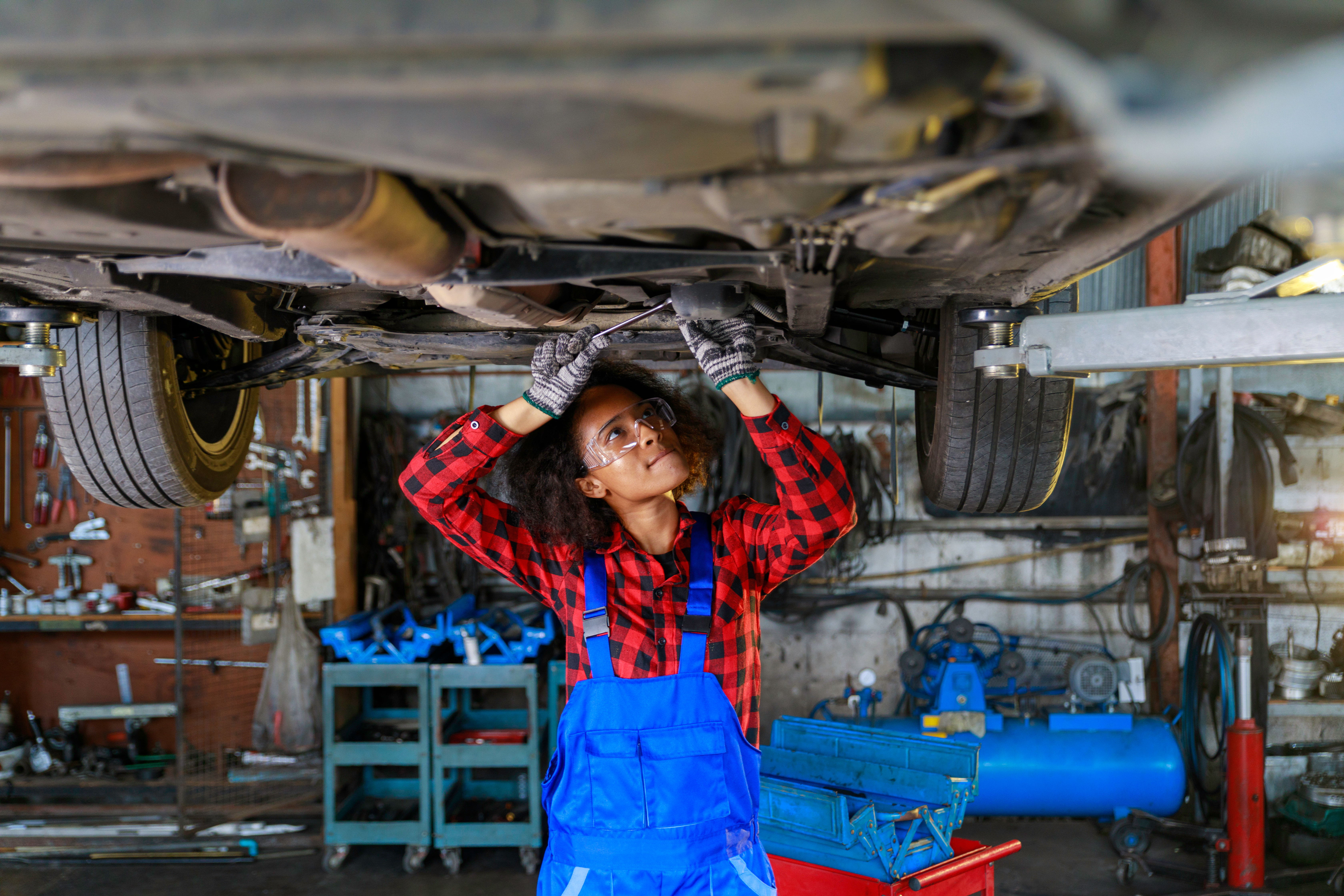 Photo of female mechanic