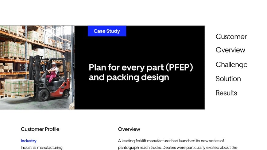 Forklift Manufacturing Case Study