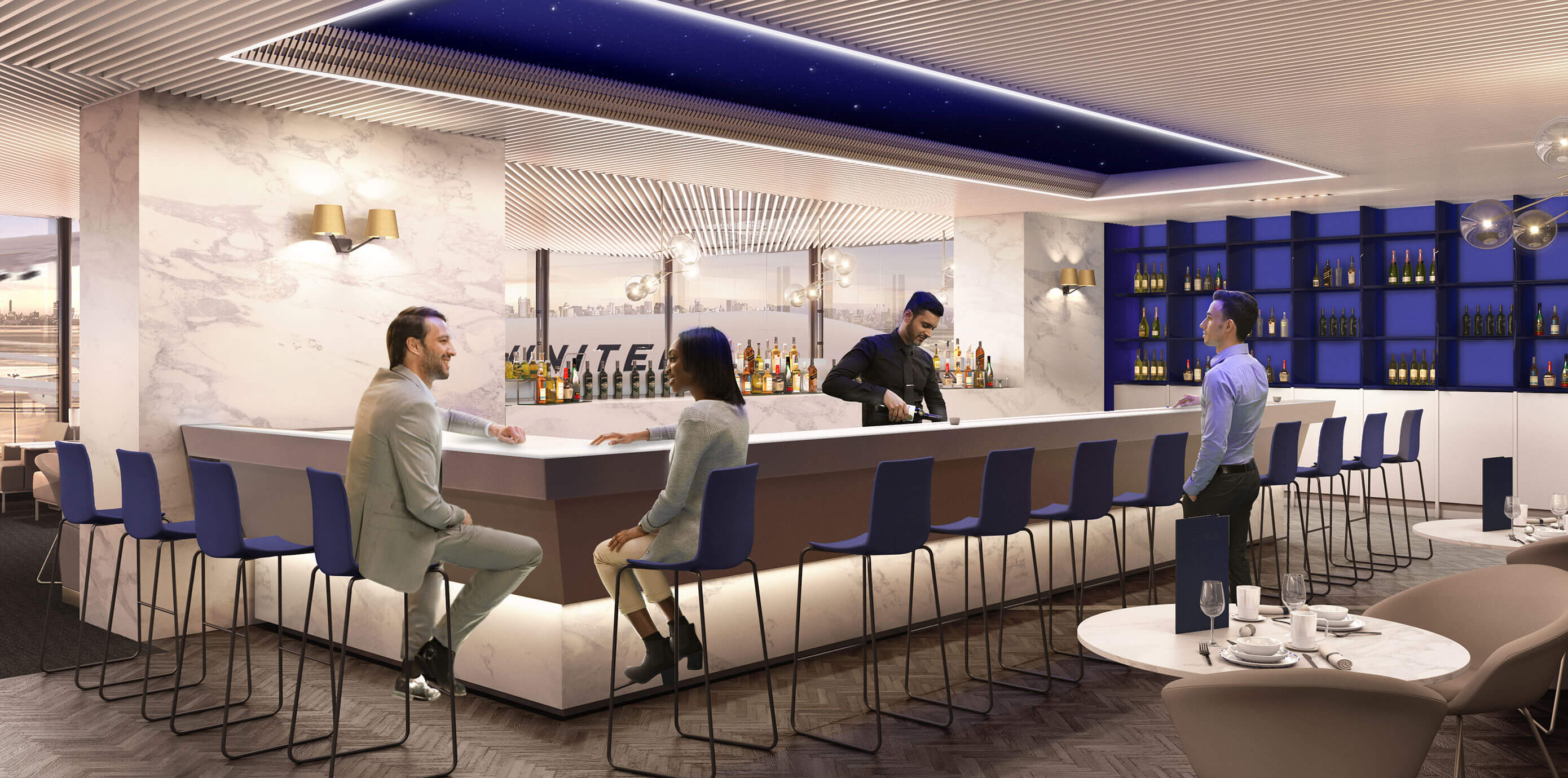 Image result for united polaris lounge