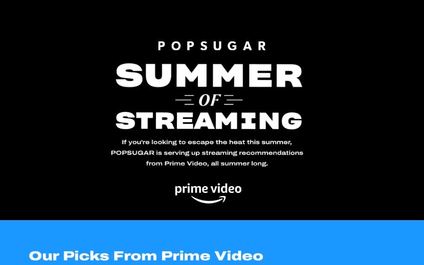 Amazon Prime x Popsugar